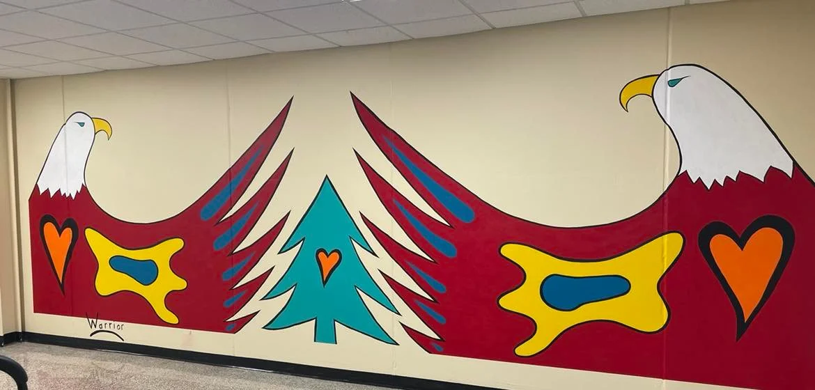 Netukulimk Mural at the NSCC in Middelton Annapolis Valley Campus March 2022