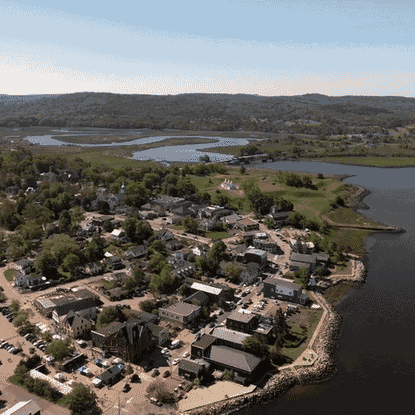 Aerial view of Annapolis Royal